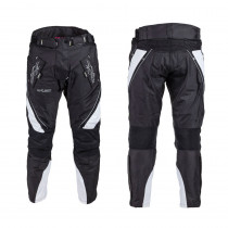 Dámské moto kalhoty W-TEC Kaajla, černo-bílá, S