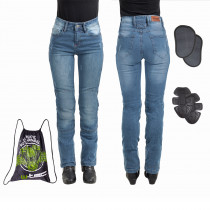 Dámské moto jeansy W-TEC Panimali, modrá, S