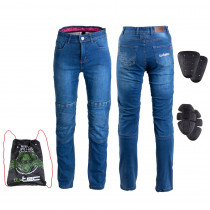 Dámské moto jeansy W-TEC GoralCE, modrá, S