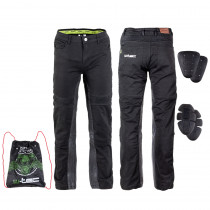 Pánské moto kalhoty W-TEC Raggan, černá, S