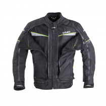 Pánská moto bunda W-TEC Progair, černá-fluo, S