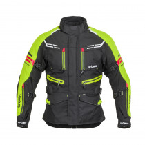 Pánská moto bunda W-TEC Ventura, černá-fluo žlutá, S