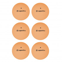 Pingpongové míčky inSPORTline Elisenda S1 6ks, oranžová