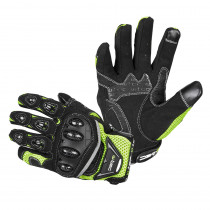 Moto rukavice W-TEC Upgear, černá-fluo, S