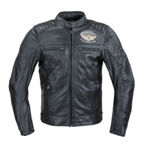 Pánská kožená bunda W-TEC Black Heart Wings Leather Jacket, černá, XL