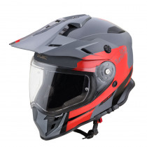 Moto přilba W-TEC V331 PR Graphic, Red-Grey, XS (53-54)