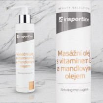 Masážní olej inSPORTline s vitamínem E a mandlovým olejem 200 ml