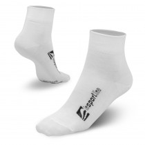 Bambusové střední ponožky inSPORTline Bambuo Crew AG+, bílá, 35-38