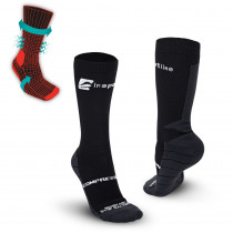 Kompresní klasické ponožky inSPORTline Compagio AG+, černá, 35-38