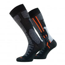 Motorkářské ponožky Comodo MTB1, Black Orange, 35-38