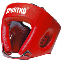 Boxerský chránič hlavy SportKO OD1, červená, L