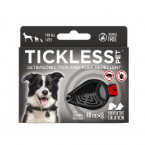 Ultrazvukový repelent proti blechám a klíšťatům Tickless Pet pro zvířata, Black