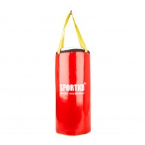 Dětský boxovací pytel SportKO MP9 24x50cm / 5kg, červená