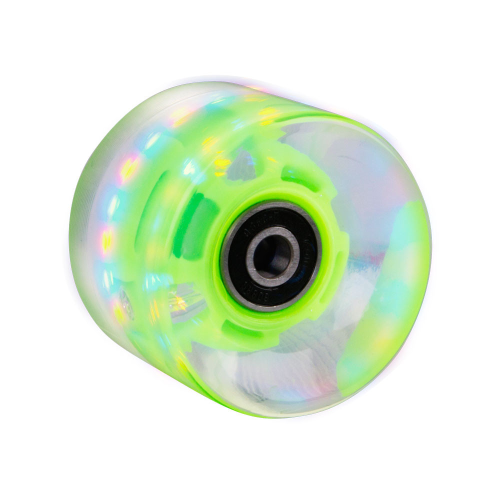 Svítící kolečko na penny board 60*45 mm vč. ložisek ABEC 7, zelená