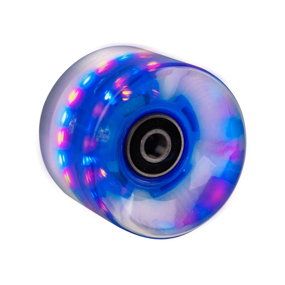 Svítící kolečko na penny board 60*45 mm vč. ložisek ABEC 7, modrá