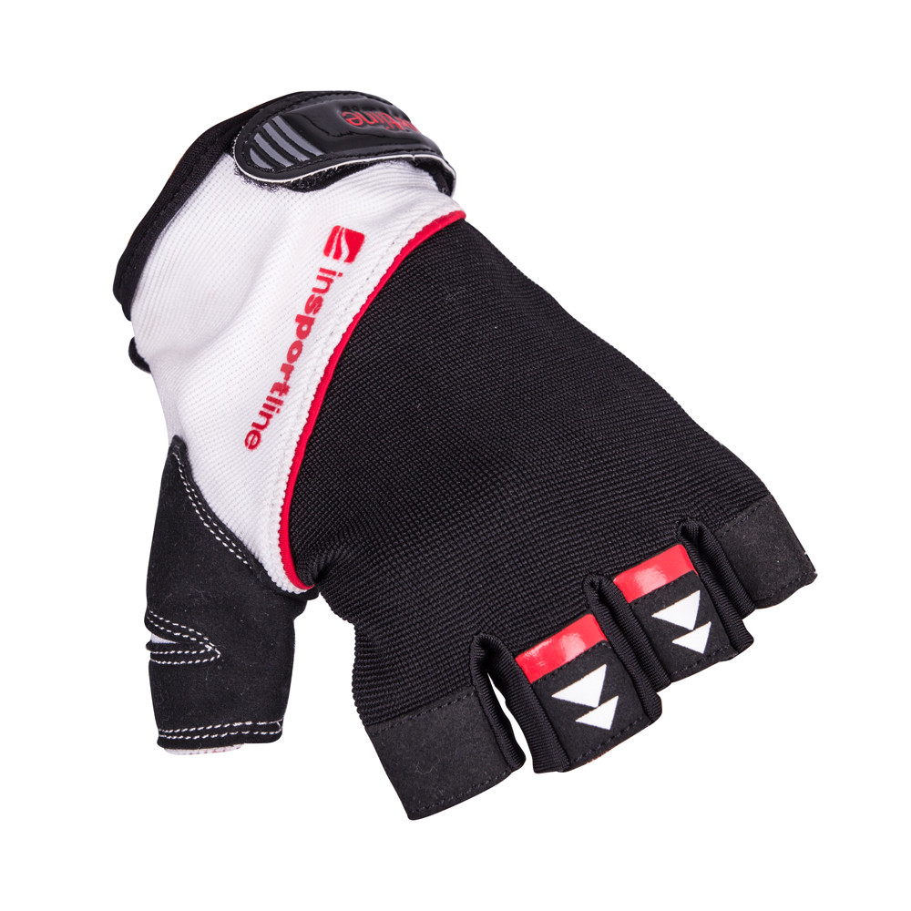 Fitness rukavice inSPORTline Harjot, černo-bílá, XXL