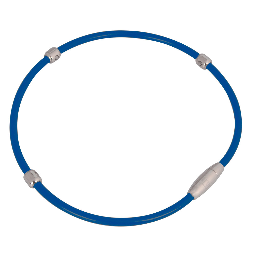Magnetický náhrdelník inSPORTline Alkione, modrá, Délka 52 cm