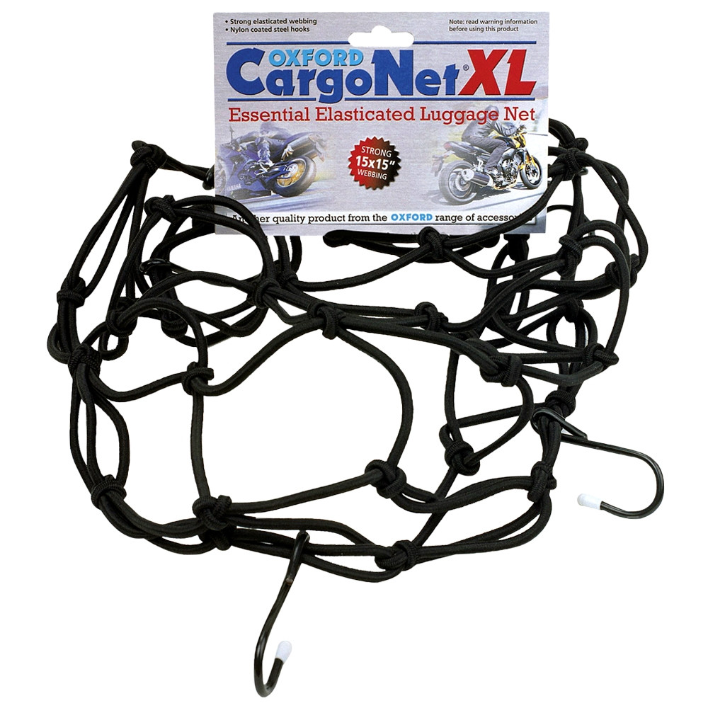 Pružná zavazadlová síť pro motocykly Oxford Cargo Net XL 43x43 cm