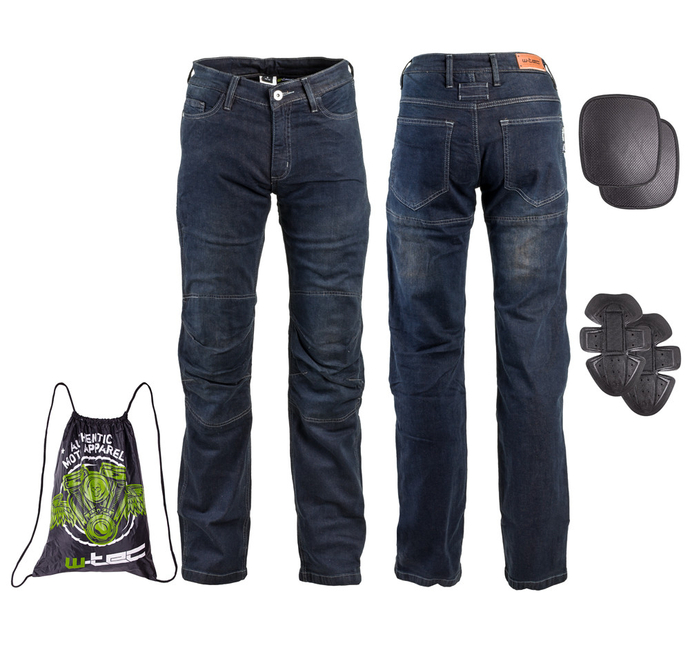 Pánské moto jeansy W-TEC Pawted s nepromokavou membránou