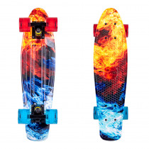 Penny board WORKER Colory 22", Frostfire (oranžovo-modrá)