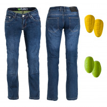 Dámské moto jeansy W-TEC Kavec, tmavě modrá, 39