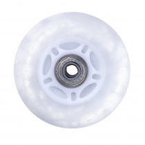 Svítící kolečko na inline brusle PU 84*24 mm s ABEC 7 ložisky, bílá