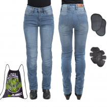 Dámské moto jeansy W-TEC Lustipa, modrá, XS