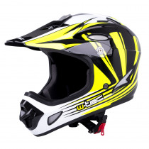 Downhill přilba W-TEC FS-605 Allride, Yellow Graphic, XL (61-62)
