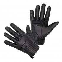 Kožené moto rukavice W-TEC Brillanta, černá, 3XL