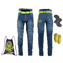Dámské moto jeansy W-TEC Ekscita, modrá, 27