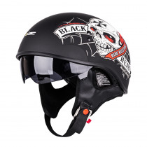Moto přilba W-TEC Black Heart Web Skull V535