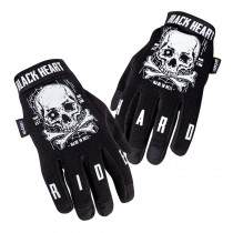 Moto rukavice W-TEC Black Heart Web Skull, černá, S