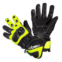 Motocyklové rukavice W-TEC Supreme EVO, černo-zelená, M