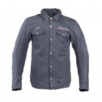 Voskovaná košile W-TEC Black Heart Ramon, modrá, L
