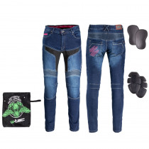 Dámské moto džíny W-TEC Alfreda CE, modrá, XS
