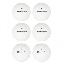 Pingpongové míčky inSPORTline Elisenda S1 6ks, bílá