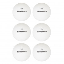 Pingpongové míčky inSPORTline Elisenda S2 6ks, bílá
