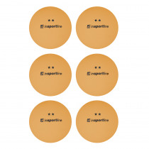 Pingpongové míčky inSPORTline Elisenda S2 6ks, oranžová