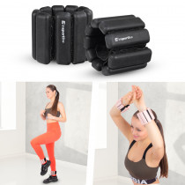 Fitness závaží na kotník a zápěstí inSPORTline Brace, černá