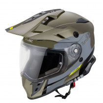 Moto přilba W-TEC V331 PR Graphic, Khaki-Grey, XS (53-54)