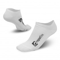 Bambusové kotníkové ponožky inSPORTline Bambuo Low AG+ antibakteriální, bílá, 39-42