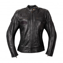 Dámská kožená moto bunda W-TEC Urban Noir Lady, černá, XL