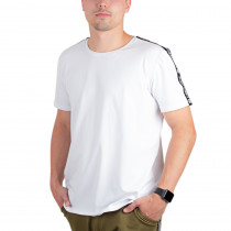Pánské triko inSPORTline Overstrap, bílá, M