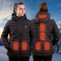 Dámská vyhřívaná bunda W-TEC HEATborg Lady, černá, XXS