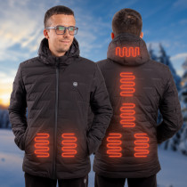 Pánská vyhřívaná bunda W-TEC HEATborg, černá, S