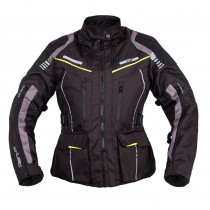 Dámská touringová moto bunda W-TEC Smackton Lady, černo-zelená, XS