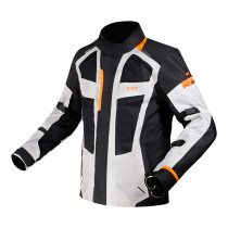 Pánská moto bunda LS2 Scout Black Grey Orange, černá/šedá/oranžová, M