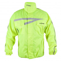 Moto pláštěnka W-TEC Rainy, fluo žlutá, XS