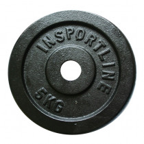 Litinové závaží inSPORTline Castblack 5 kg 30 mm