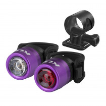 Sada osvětlení Kellys IO USB Set, Purple